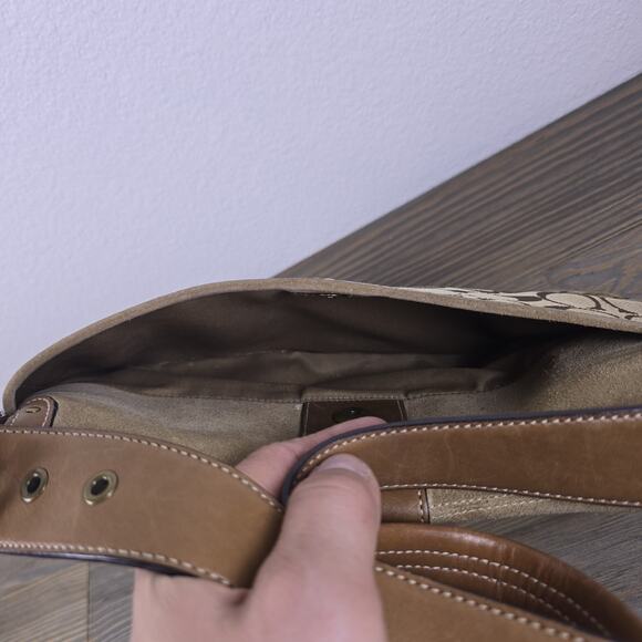 Coach Vintage (2006)Soho Signature Jacquard & Suede Hobo shoulder bag - Preloved - Picture 11 of 16